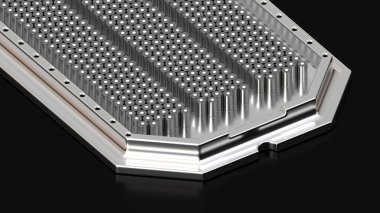 Elektrikli Araç için pil, elektrikli araba aküsü, Otomotiv Sanayii için Yüksek Kapasite silindirik Batarya metal tramvay kaykay platformu, hücre modülleri, akümülatörler, 3D Render Grafik