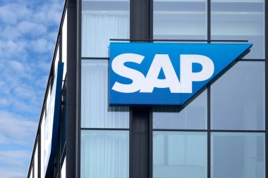 SAP SE yazılım geliştirme, Alman çokuluslu yazılım şirketi, International Business Expansion, Technology, Frankfurt, Almanya 'da sürdürülebilir geliştirme - 08 Şubat 2024