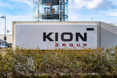 KION şirket binası, KION GROUP AG, Alman imalat ekipmanları, yakalama, kaldırma, taşıma, istifleme, Frankfurt, Almanya genel merkezi - 13 Şubat 2024