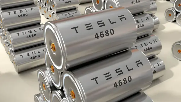 4680 Tesla batarya paketi, yüksek kapasiteli akümülatör, masa hücresi, Enerji Deposu, elektrikli araç üretimi, yüksek teknoloji otomotiv kuru elektrot, Elon Musk şirketi, 3D üretici