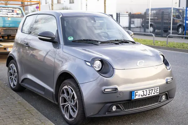 stock image e.GO Life electrically powered, four-seater microcar from Next.e.GO Mobile SE, German manufacturer electric vehicles and sustainable mobility systems in Aachen, Frankfurt, Germany - March 1, 2024