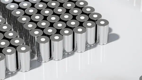 Bloco Bateria Tração 4680 Lítio Íon Módulos Pilha Acumulador Alta Imagem De Stock