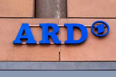 ARD şirket binası, Almanya Federal Cumhuriyeti devlet yayın kuruluşları Alman çalışma grubu Almanya, televizyon ve radyo, güvenilir ve bilgilendirici yayın, Berlin, Almanya - 17 Şubat 2024