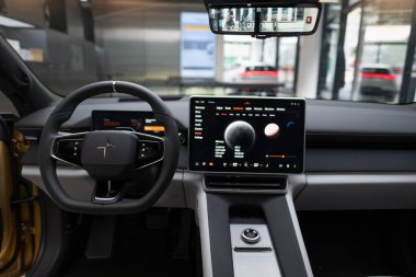 Polestar 'ın gelecekteki kokpit, sürüş deneyimi, Volvo yan kuruluşu Frankfurt, Almanya - 18 Nisan 2024