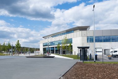 Gigafactory Berlin-Brandenburg Tesla, Otomotiv endüstrisi Avrupa 'da üretim yeri, sürdürülebilir ve verimli bir tesis, Berlin, Almanya - 26 Nisan 2024