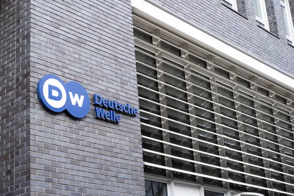 stock image Deutsche Welle company building, DW Television, Radio Broadcasting Federal Republic Germany, television and radio, reliable and informative broadcasting, Berlin, Germany - February 17, 2024