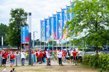 Avrupa Uzay Ajansı, ESA logosu, uzay keşfi, insan uzay yolculuğu, telekomünikasyon, navigasyon, izleme, kozmik yeniliğe geçit, Frankfurt, Almanya - 24 Haziran 2024 