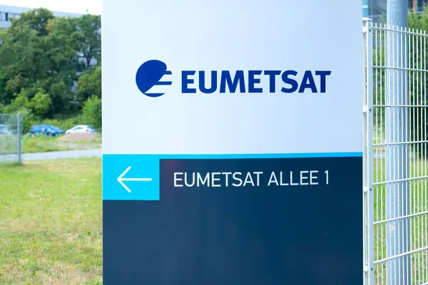 stock image European Organisation EUMETSAT for Exploitation Meteorological Satellites, environmental monitoring, climate data, atmospheric science, Darmstadt, Germany - 26 June, 2024