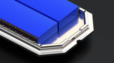 Elektrikli araçlar için yüksek kapasiteli piller, alüminyum platformdaki LFP hücre modülleri, yüksek güç ve enerji, elektrikli araçlar ve enerji deposu, 3D üreticileri,