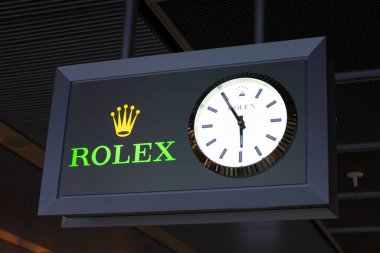 iconic Rolex crown logo, luxury Swiss watch brand and Rolex SA manufacturer, symbol luxury and prestige, high-end classic collector's item, Frankfurt - July 31, 2024