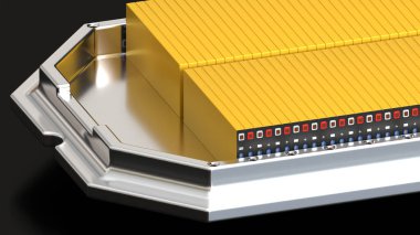 Elektrikli araçlar için yüksek kapasiteli piller, alüminyum platformdaki LFP hücre modülleri, yüksek güç ve enerji, elektrikli araçlar ve enerji deposu, 3D üreticileri,