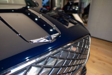 tüm elektrikli Hyundai Genesis GV70 otomobil Studio 'da, popüler Koreli yolcu elektrikli araç, alternatif enerji geliştirme, Edinburgh, Birleşik Krallık - 24 Ekim 2024