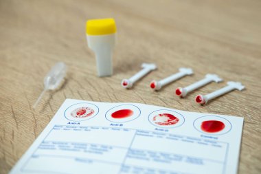 Anti-A, Anti-B, Anti-D sonuçları, teşhis ve sağlık farkındalığı, kişisel sağlık ve farkındalık, kişisel bakım izleme, diyet için kendi kendini test etme, aglütinasyon süreci