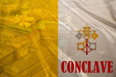 Vatikan Meclisi, Papalık seçim töreni, Katolik Kilisesi, dini tören, Vatikan bayrağı, önemli dini etkinlik, Hristiyanlık, Kutsal Bakış, yeni Papa.