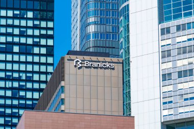 Frankfurt 'taki şirket Branicks Grubu AG binası, şirket merkezi, iş bölgesi, emlak pazarı, şehir merkezi, Frankfurt, Almanya' da finans - 11 Ağustos 2025