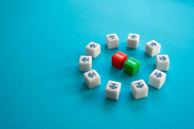 Choosing the best brand for business. Tough competition of competing products on store shelves. Rebranding. Marketing, advertising. Franchising. Choose between two options for store names.