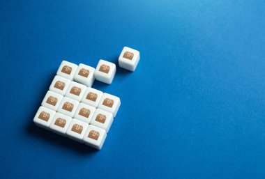 Sevkiyat için sipariş koleksiyonu. Mal ve posta teslimatı. Sipariş yerine getirilmesi. Teslimat ve kargo lojistiği.