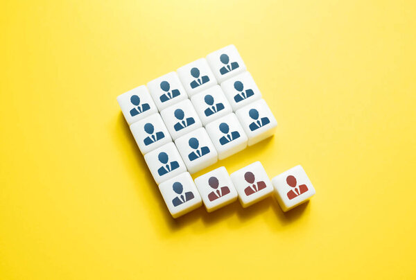 Dismissal of a part of employees. Workers leaving the company. Delays and queue waiting. Reducing the budget burden, laying off part of the staff. Team breakup.