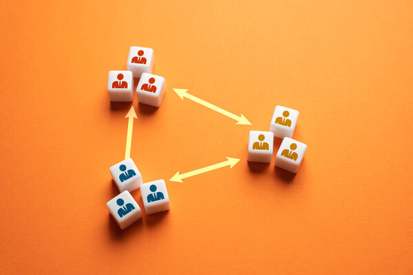 Cooperation of teams and groups. Exchange of experience and information in a common project. Work towards a shared goal. Contributing specialized knowledge and insights