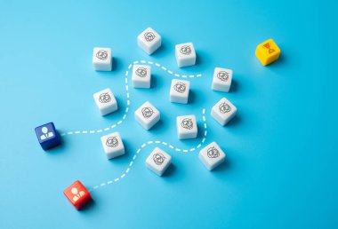 Ödül için yarış. İş dünyasındaki rekabet. Rakiplerinden daha iyi performans göstermeye çalışıyorlar. İlerlemek için yeni ürünler, hizmetler ve stratejiler geliştirin. En güçlü ve en yenilikçi. Büyüme ve evrim