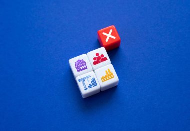 Yaptırımlar ve yasaklar. İş ve ekonomi. Bazı endüstri ve bölgelere yatırım yapılmasını yasaklıyor. Yatırım Yasakları. Belirli bir ülkeyle yapılan tüm ticaret ve ekonomik faaliyetler yasaklanmıştır.