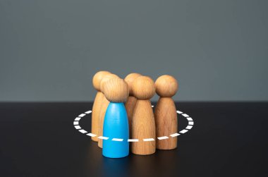 Bir lider tarafından yönetilen bir grup insan. İşbirliği ve birlik. Takım çalışması, liderlik, toplum gücü. Ortak hedeflere ulaşmak