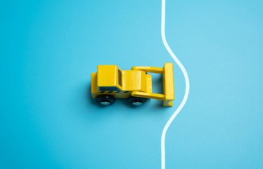 Buldozer sınırı geri çeker ve alanı genişletir. Sınırların genişletilmesi ve izin verilenler. Geliştirme alanı ve inşaat alanının genişletilmesi.