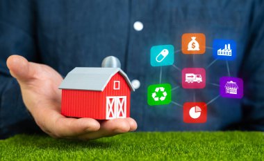 Çiftçilikte yenilikler. Tarım kompleksinin modernizasyonu. Akıllı çiftlik. Tarım sektöründe otomasyon, yapay zeka kullanan tarım. Hassas teknoloji, eko-verimlilik. Gıda üretimi için akıllı altyapı.