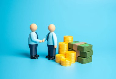 Finansman pazarlığı yap. İş anlaşması. Bir sözleşme imzala ve ödeme al. Yatırımlar, bankacılık, kurumsal anlaşmalar, ortaklıklar ve finansal büyüme stratejileri.