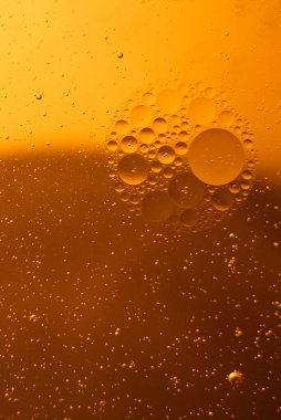 Sarı baloncuk arka plan, pişirme yağı emülsiyonu, kızartma.