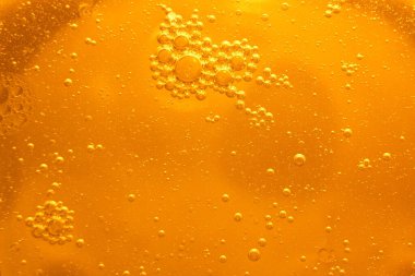 Sarı baloncuk arka plan, pişirme yağı emülsiyonu, kızartma.