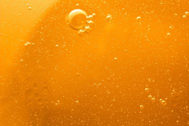 Sarı baloncuk arka plan, pişirme yağı emülsiyonu, kızartma.
