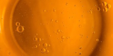 Sarı baloncuk arka plan, pişirme yağı emülsiyonu, kızartma.