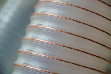 Klima için esnek PUR antistatik emme hortumu, arka plan esnek hortumu, endüstriyel havalandırma.