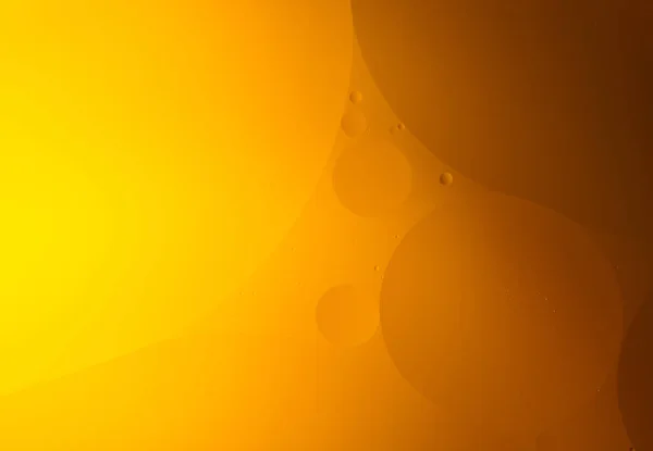 Желтые Пузырьки Масла Воде Растительное Масло — стоковое фото