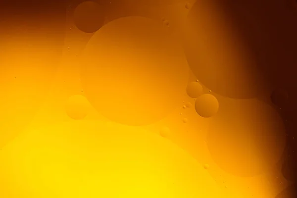 Yellow Oil Bubbles Water Cooking Oil Background — Stock Photo, Image