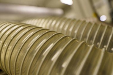 Klima için esnek PUR antistatik emme hortumu, arka plan esnek hortumu, endüstriyel havalandırma.