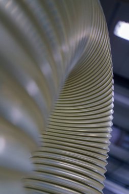 Klima için esnek PUR antistatik emme hortumu, arka plan esnek hortumu, endüstriyel havalandırma.