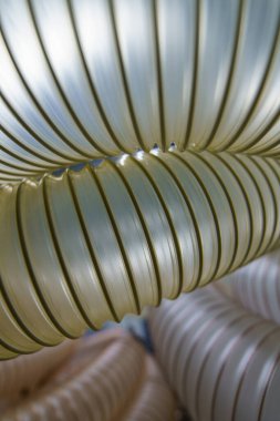 Klima için esnek PUR antistatik emme hortumu, arka plan esnek hortumu, endüstriyel havalandırma.