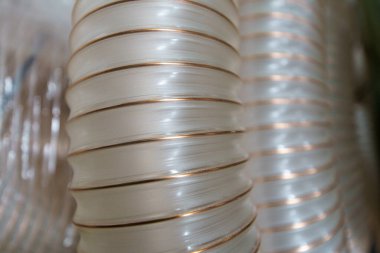 Klima için esnek PUR antistatik emme hortumu, arka plan esnek hortumu, endüstriyel havalandırma.