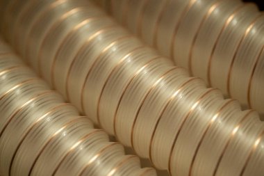 Klima için esnek PUR antistatik emme hortumu, arka plan esnek hortumu, endüstriyel havalandırma.