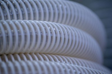 Klima için esnek PUR antistatik emme hortumu, arka plan esnek hortumu, endüstriyel havalandırma.