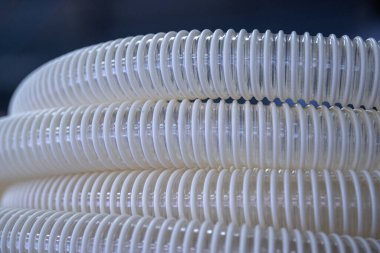 Klima için esnek PUR antistatik emme hortumu, arka plan esnek hortumu, endüstriyel havalandırma.