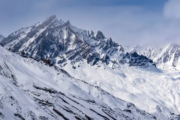 Himalaya Hermosa Imagen Icónica Del Paisaje Las Montañas Más Altas — Foto de Stock