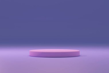 En az olay yeri. Asgari 3D görüntüleme. 3D tasvir. Podyum sahne kaidesi ya da platformu. Podyum ve soyut arkaplanı olan en küçük sahne. Geometrik şekilli sahne.