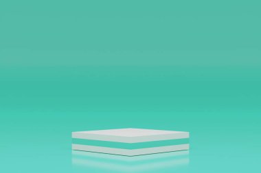 Product display presentation. Cylindrical scene. 3d cylinder stand podium. 3d rendering. Abstract geometry concept. Minimal scene with geometrical.