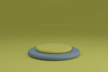 Bu 3D görüntüleme, minimalist tarzda çok renkli silindirlerden oluşan bir koleksiyona sahiptir. Katı sarı bir arka plana göre dizayn göz alıcı ve modern, çeşitli yaratıcı projelerde kullanmak için mükemmel..