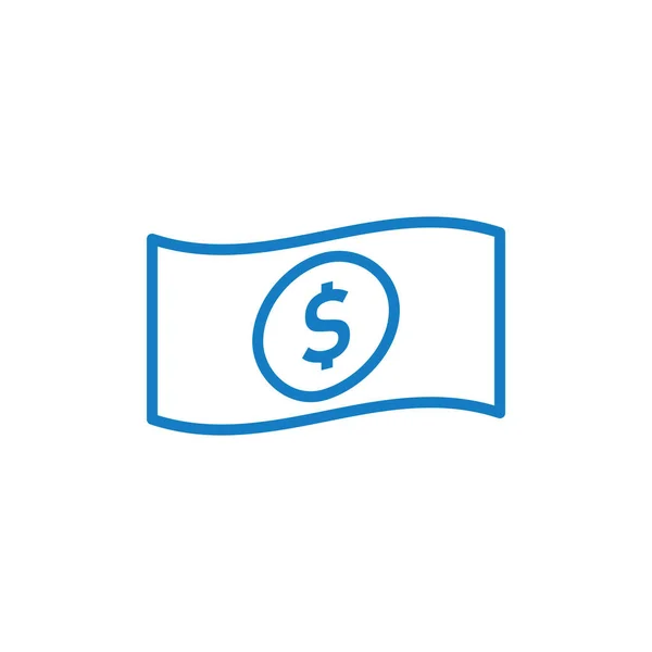 Ícone Dinheiro Logotipo Design Modelo Vetor Isolado — Vetor de Stock