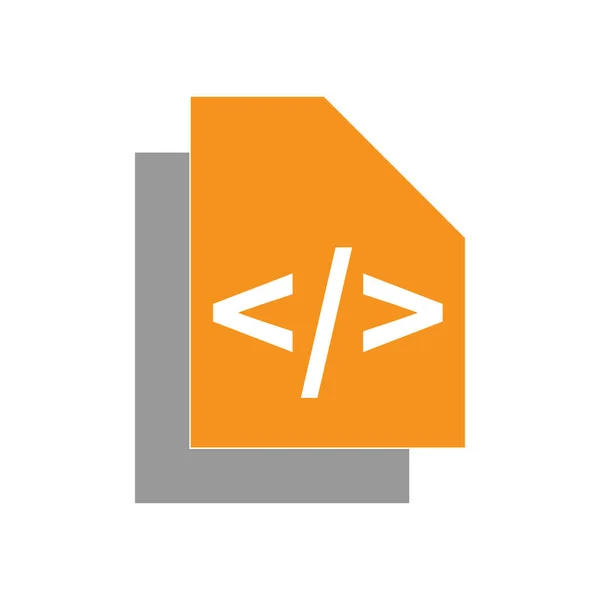 Code Programmierung Symbol Logo Design Template Vektor Isoliert — Stockvektor
