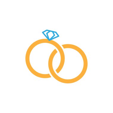 Alyans simgesi logo tasarım şablonu izole edilmiş illüstrasyon